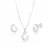 Conjunto colar e brinco raminho prata 925