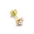 Abridores facetado con Perla Oro 18k