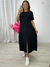 Vestido de Viscolycra com Bolso Preto 2374 - Senhorita Frida