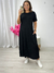 Vestido de Viscolycra com Bolso Preto 2374 - comprar online