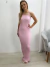 Vestido Longo de tricot Rosa Claro 24312 - comprar online