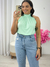 Blusa Regata com gola Verde claro 35154