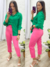 Calça Zara Rosa 40142