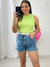 Cropped canelado Renata Verde lima 922226