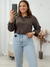 Cropped Camisa Calie Verde Musgo 93144 - comprar online