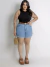 Short Jeans com cinto Marrom PLus Size 7261 - comprar online