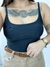 Cropped Alcinha Preto 90651 - comprar online