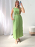 Vestido de linho Verde 23771 - comprar online