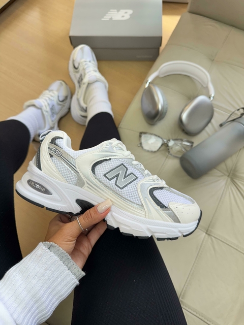 New Balance 530 Luxo White Silver
