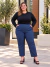 PANTALON CORTE ITALIANO TIRO ALTO TELA ELASTIZADA FRESCA PREMIUM