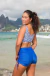 SHORT CON FRUNCES TIRO ALTO CALIDAD PREMIUM - tienda online