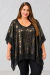 BLUSA DE GASA CON LENTEJUELAS TRAE MUSCULOSA ABAJO TELA ELASTIZADA CALIDAD PREMIUM