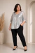 BLUSA DE ACETATO FOIL COMBINADA CON GASA TELA ELASTIZADA CALIDAD PREMIUM en internet
