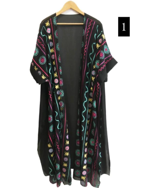 SACON LARGO DE GASA BORDADA TELA IMPORTADA CALIDAD PREMIUM - comprar online