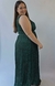 VESTIDO LARGO PLISADO CON ESCOTE CRUZADO en internet