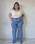 JEANS WIDE LEG TIENE ELÁSTICO EN LA CINTURA ATRAS TELA ELASTIZADA TIRO ALTO PIERNAS ANCHAS CALIDAD PREMIUM