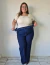 JEANS WIDE LEG TIENE ELÁSTICO EN LA CINTURA ATRÁS TELA ELASTIZADA TIRO ALTO PIERNAS ANCHAS CALIDAD PREMIUM