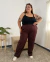 PANTALÓN PUNTO ROMA TIRO ALTO TELA ELASTIZADA CALIDAD PREMIUM