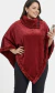 PONCHO PLUSH CON CORDERITO ADAPTADO PARA TODO TIPO DE CUERPO
