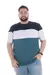 REMERA COMBINADA TRES COLORES-Talle especial - echateunvistazo