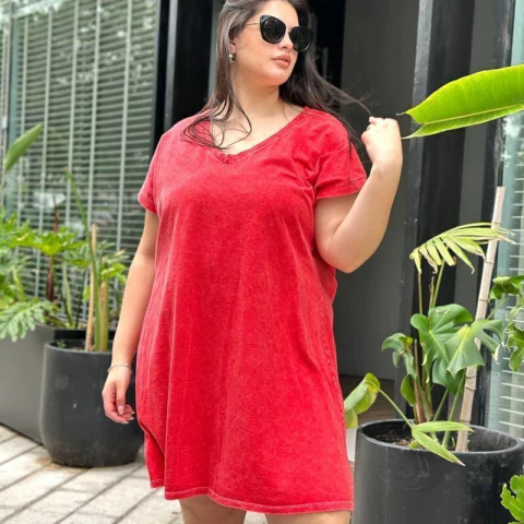 VESTIDO DE ALGODON PREMIUM TELA ELASTIZADA - comprar online