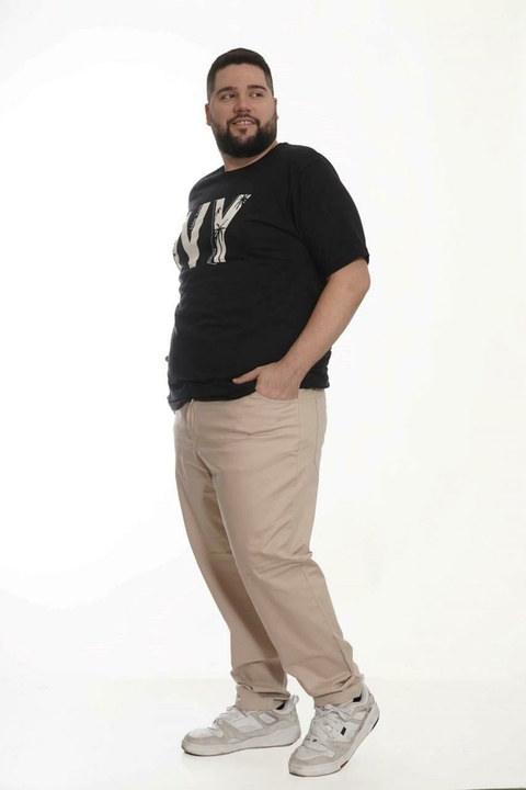 PANTALON GABARDINA ELASTIZADA CORTE CLASICO - Talle especial