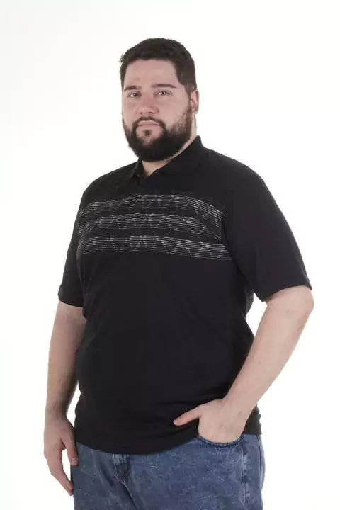 CHOMBA ESTAMPADA -Talle especial