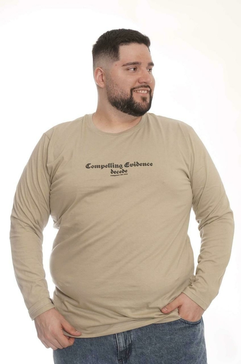 REMERA MANGA LARGA "EVIDENCE" - Talle especial