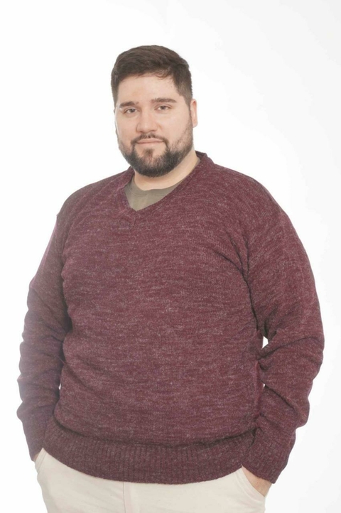 SWEATER CUELLO V - Talle especial