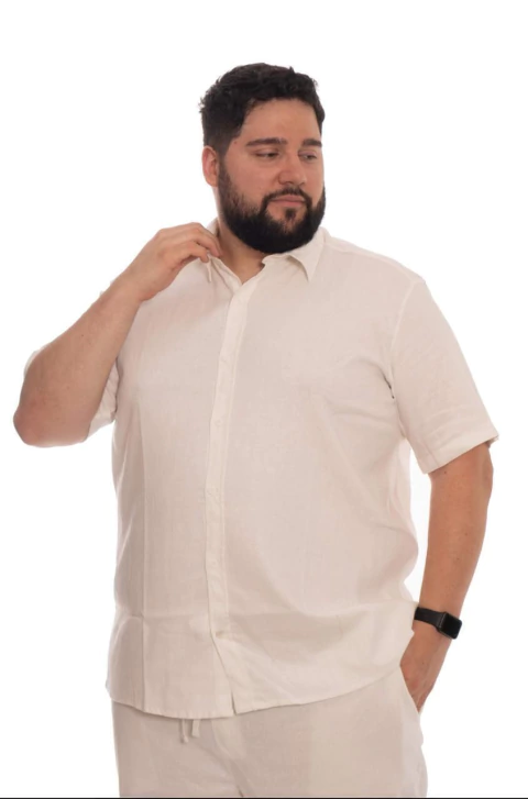 CAMISA LINO CLASICA - Talle especial