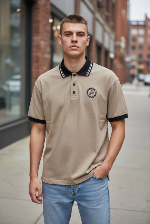 CHOMBA PUÑO TEJIDO - Talle especial