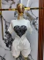 CONJUNTO DE SHORT/PLAYERA DE CORAZON CON ENCAJE #3K917 en internet