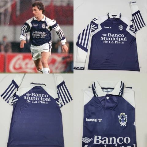 CAMISETA GIMNASIA LA PLATA TITULAR MANGA LARGA - comprar online