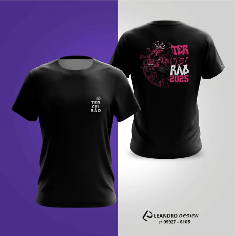 Estampa Terceirão Pantera Negra Rosa