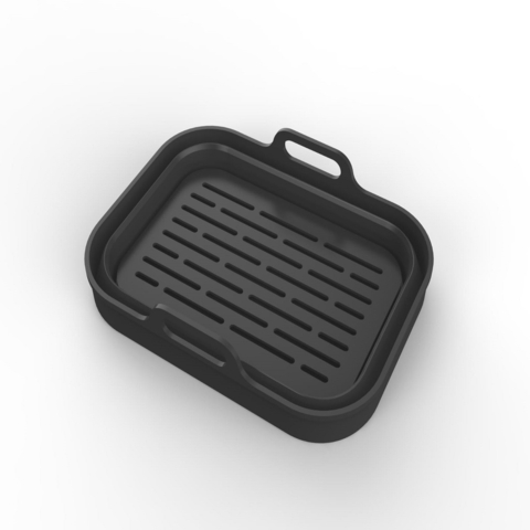 Fuente De Silicona Para Air Fryer Rectangular Con Piso Móvil - comprar online
