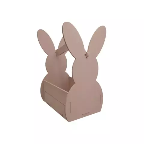 CAIXA COELHO MDF 13X16CM