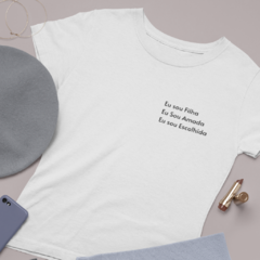 Camiseta Feminina Eu sou filha, Eu sou... na internet