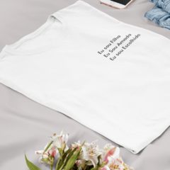 Camiseta Feminina Eu sou filha, Eu sou... - Ressus