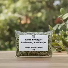 Kit 5 Mix de Ervas - PROTEÇÃO, BANIMENTO e PURIFICAÇÃO 100g - Arruda, Sálvia e Boldo - Banho, Escalda-pés ou Defumação na internet