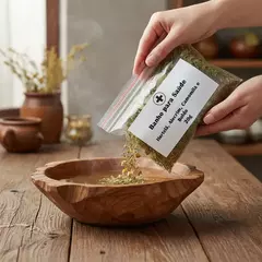 Kit 5 Mix Ervas - SAÚDE - Hortelã, Alecrim, Camomila e Boldo 100g (20g cada) - Banho, Escalda-pés ou Defumação - comprar online