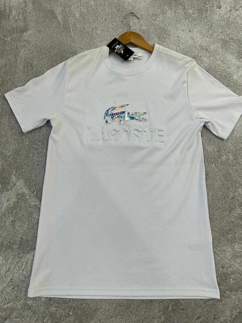 CAMISETA PIMA LACOSTE OLOGRAFICA