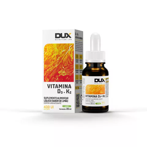 VITAMINA D3 K2 20ML - LIMÃO - DUX NUTRITION