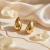 Brincos em Formato de Gota Dourado Estilo Moderno Pequeno Minimalista - comprar online