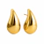 Brincos em Formato de Gota Dourado Estilo Moderno Pequeno Minimalista