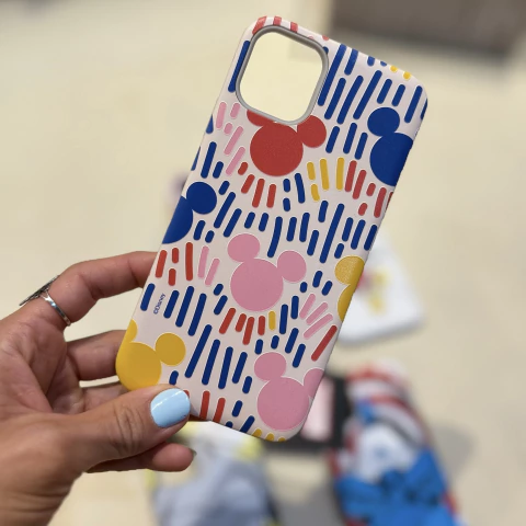 Funda de Diseño iPhone - Silicona Blanca Disney Mickey Colores