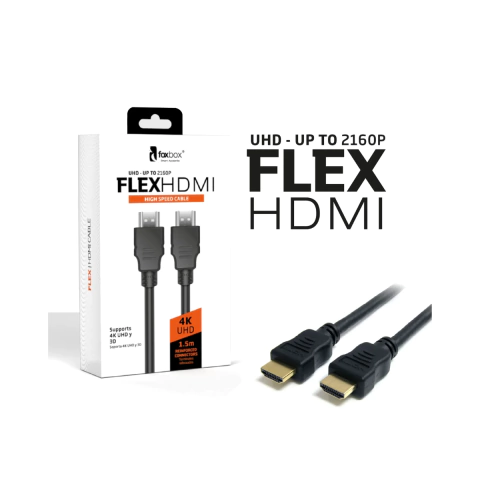 Cable Hdmi Foxbox Flex 1.5m Reforzado Alta Velocidad 4K