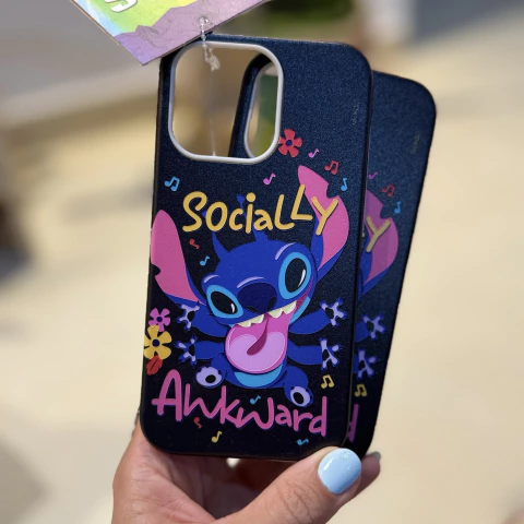 Funda de Diseño iPhone - Disney Stich Socially Awkward