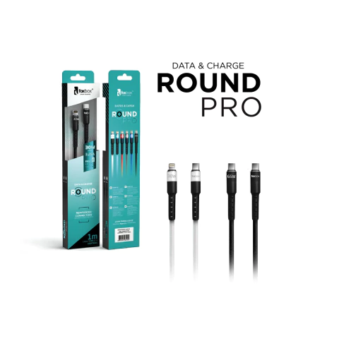 Cable Foxbox Round Pro 2M Lightning a USB-C - Carga Rápida 30W