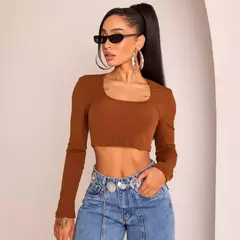 Cropped Manga Longa Chloe - Conceito Urbano Store