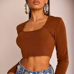 Cropped Manga Longa Chloe - loja online
